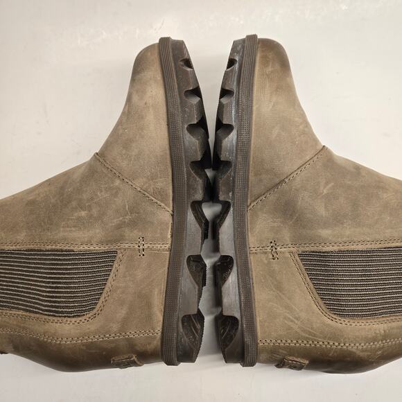 NWT Sorel Joan of Arctic Wedge II Chelsea Boot Brown Tan Lug Sole Waterproof, 8 - Picture 3 of 8